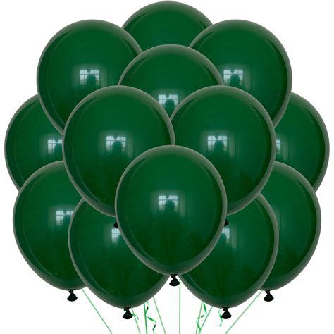 Buy Bezente Green Balloons Latex Party Balloons - 100 Pack 12 inch ...