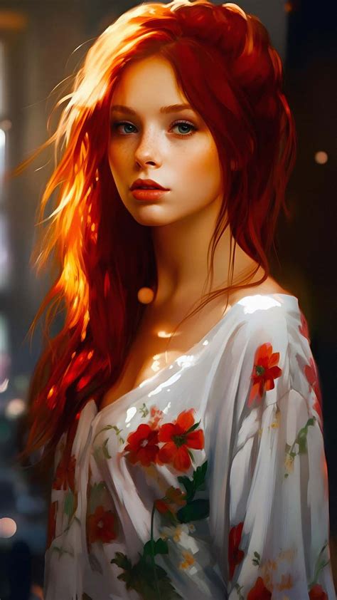 Redhead Girl iPhone Wallpaper 4K - iPhone Wallpapers