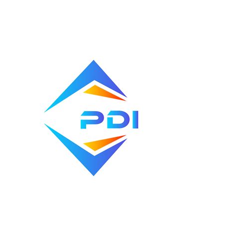 PDI abstract technology logo design on white background. PDI creative initials letter logo ...