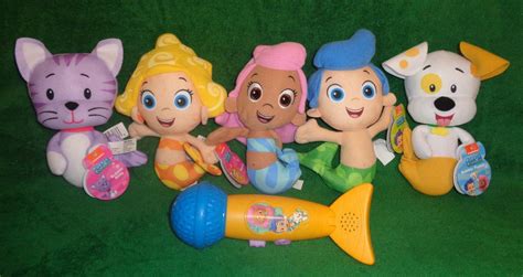 BUBBLE GUPPIES PLUSH TOYS LOT-KITTY,PUPPY,GIL,DEEMA,MOLLY & MUSICAL ...