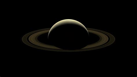 planet, space, NASA, nature, Saturn, Solar System, dark background, minimalism HD Wallpaper