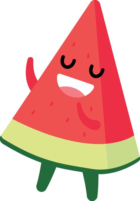 Watermelon Triangle Cartoon Character 20522311 PNG