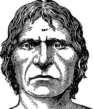 Cro Magnon Manvintage Illustration Man Art White Vector, Man, Art ...