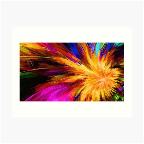 Color Explosion Art Print by James Martin | Art prints, Transparent ...