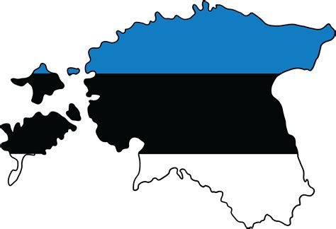 drawing of estonia flag map. 35898454 PNG