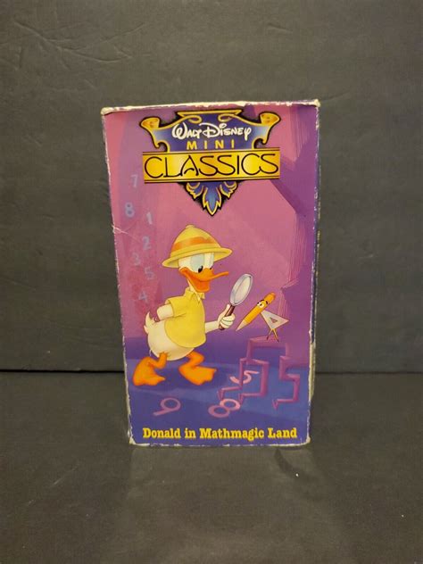 1991 Walt Disney Mini Classics - Donald in Mathmagic Land VHS 12257692037 | eBay