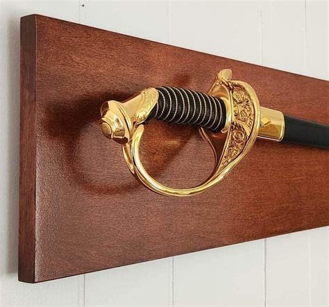 Marine NCO Sword Display – Blades Raised Woodworking