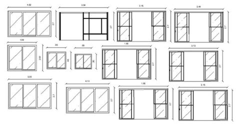 Sliding Glass Door Cad Block