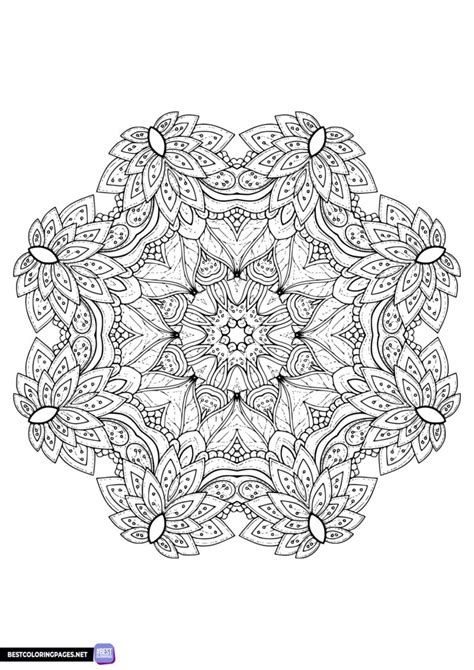 Mandala coloring sheet - Free printable coloring pages