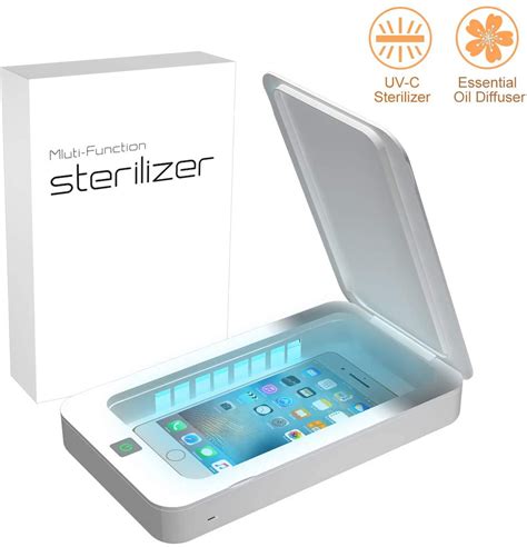 UV Light Sanitizer, Universal Cell Phone Sterilizer, Phone Cleaner with Aromatherapy Function ...