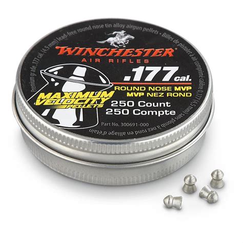 250 Winchester .177 cal. Alloy Pellets - 597396, Pellets & BB's at Sportsman's Guide