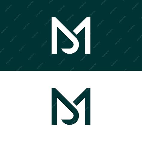 Premium Vector | Dm monogram logo