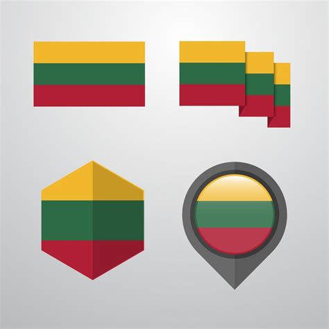 Lithuania flag design set vector 14321222 Vector Art at Vecteezy