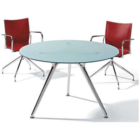 Sapphire Round Glass Meeting Table