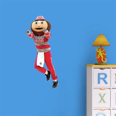 Fathead Ohio State Buckeyes: Brutus Buckeye Mascot - X-Large Officially Licensed Removable Wall ...
