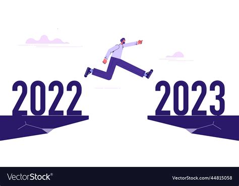 Year 2023 hope - new resolution or success Vector Image