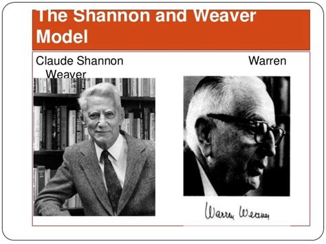 Shannon and weaver model of communication