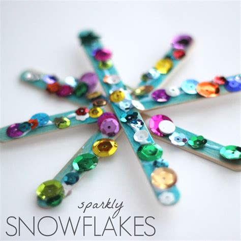 Toddler Approved!: Sparkly Snowflake Craft for Kids
