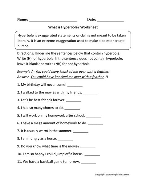 What-is-Hyperbole-Worksheet