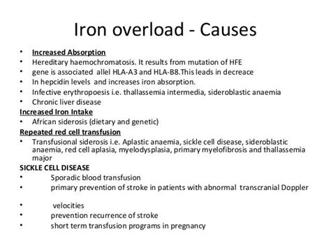 Iron metabolism and management of iron overload by m.d. maina