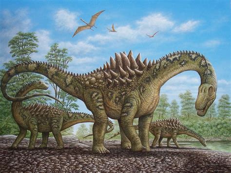 "Ampelosaurus" by Phil Wilson | Prehistoric animals, Dinosaur illustration, Prehistoric wildlife