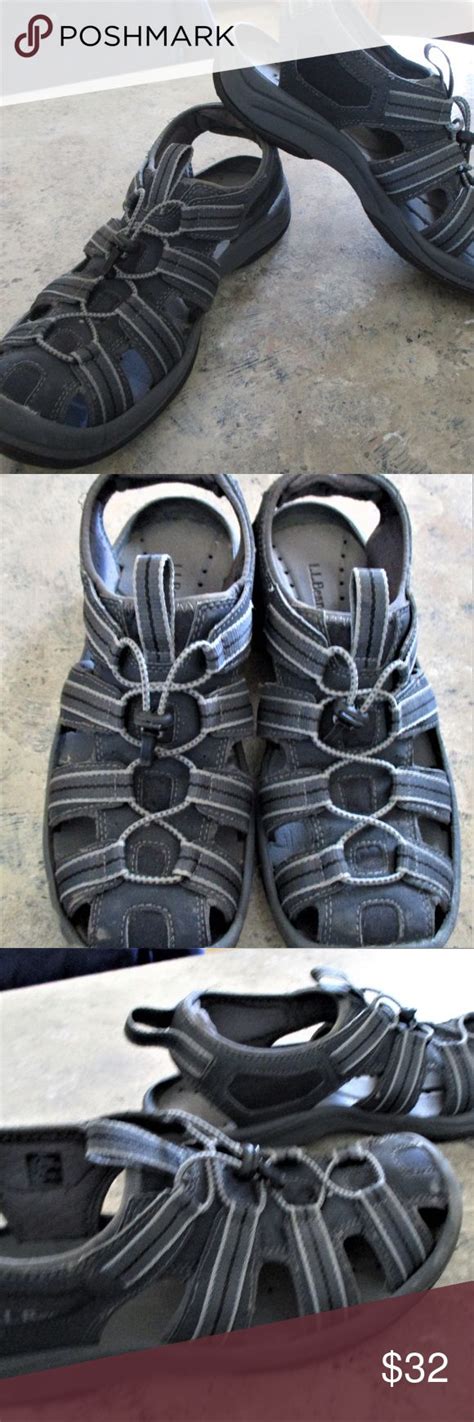 LL Bean Hybrid Sport's Men's Sandals Grey 10M