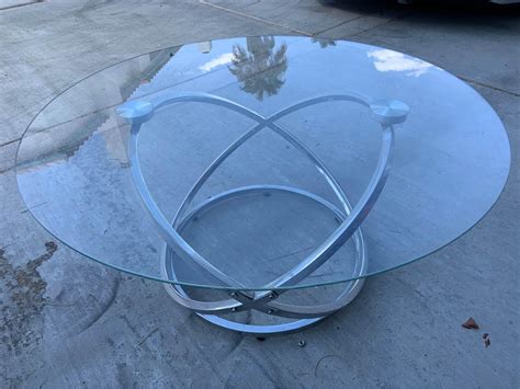 3 Piece Round Glass Top Coffee Table Set Silver Color Round - Coffee Tables - Las Vegas, Nevada ...