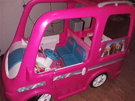 Power Wheels Barbie Dream Camper Battery-Powered Ride-On With Music ...