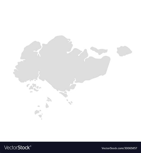 Singapore map Royalty Free Vector Image - VectorStock