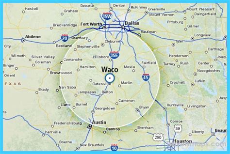 Where is Waco? | Waco Map | Map of Waco - TravelsMaps.Com