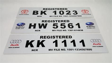 Philippines Car Plate Size - PELAJARAN