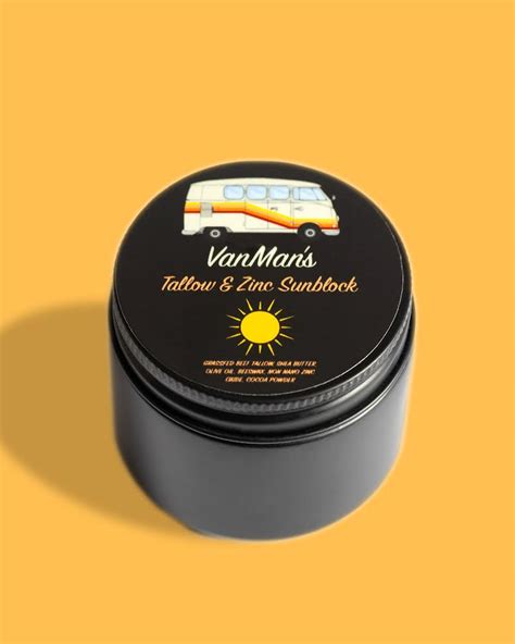 Chemical Free Zinc & Tallow Sunscreen - VanMan