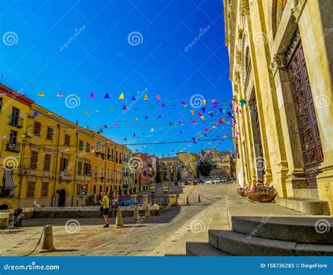 Cagliari Cathedral, Sardinia, Italy Editorial Image - Image of italian ...