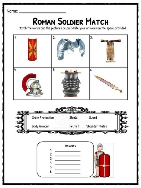 Roman Soldier Facts & Worksheets | Kids Study Resource | Roman soldiers, Ancient rome kids ...