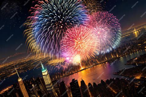 Premium AI Image | A spectacular show of fireworks lighting up the ...