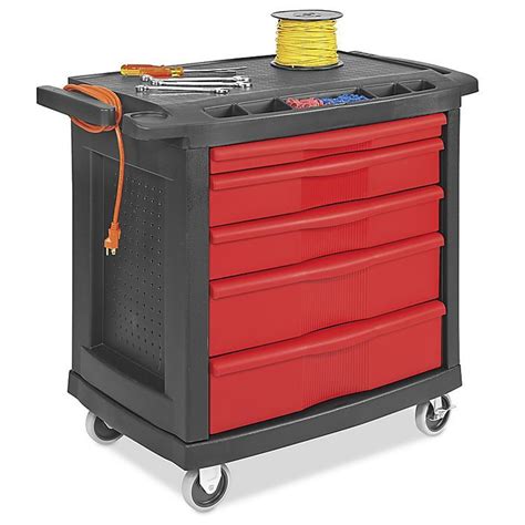 Rubbermaid® Mobile Workcenter - 32 x 21 x 33" H-1198 - Uline ...