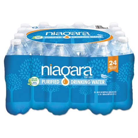 Niagara® Bottling Purified Drinking Water, 16.9 oz Bottle, 24/Pack ...