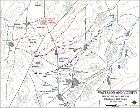 Map of the Battle of Waterloo - June 18, 1815 (USMA)