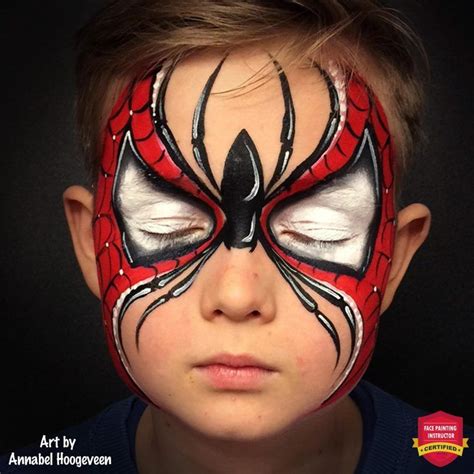 A Very Cool Spiderman Face Paint Design | Face painting halloween ...