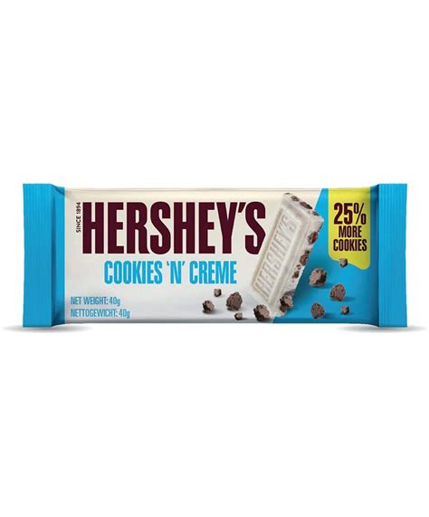 Amazon.com : HERSHEY'S Cookies 'n' Creme Candy Bars, 1.55 oz (36 Count ...