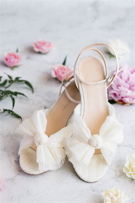 Ivory Bow Wedding Shoes