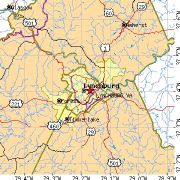 Lynchburg, Virginia (VA) ~ population data, races, housing & economy