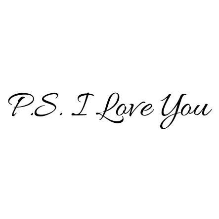 Wall Sticker Love Quote – PS I love you - Fixate