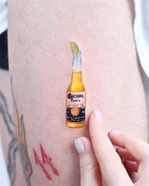 Yup It’s Another Corona Bottle by Edit Paints Tattoo - Tattoogrid.net