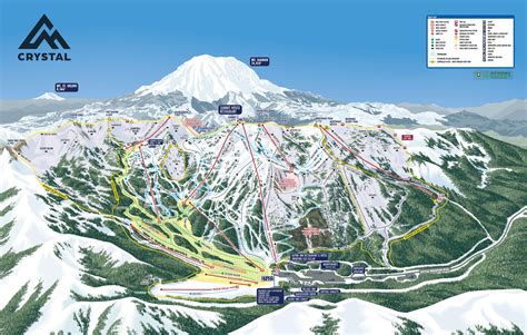 Crystal Mountain Piste Map / Trail Map