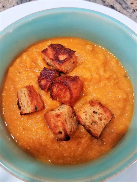 Butternut Squash & Sweet Potato Soup › Healthy Old Broad