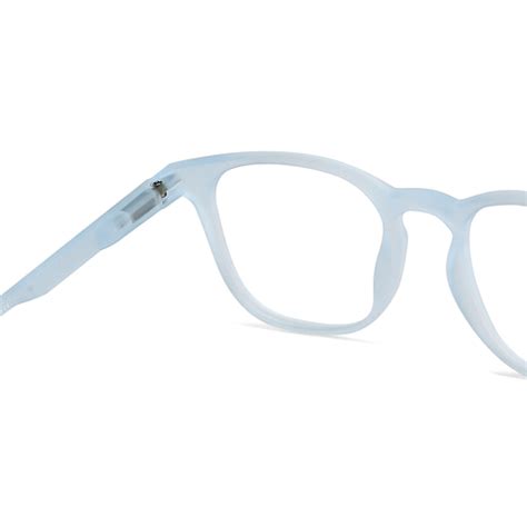 Blue Block Phone & Computer Glasses: Sky Blue Transparent Full Rim ...