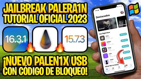 TUTORIAL PALERA1N WINDOWS USB NUEVO JAILBREAK iOS 16.3.1 y 15.7.3 ...