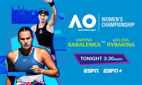 Australian Open 2023 Women’s Championship LIVE Tonight on ESPN, ESPN ...