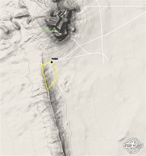 Hiking Map for Shiprock